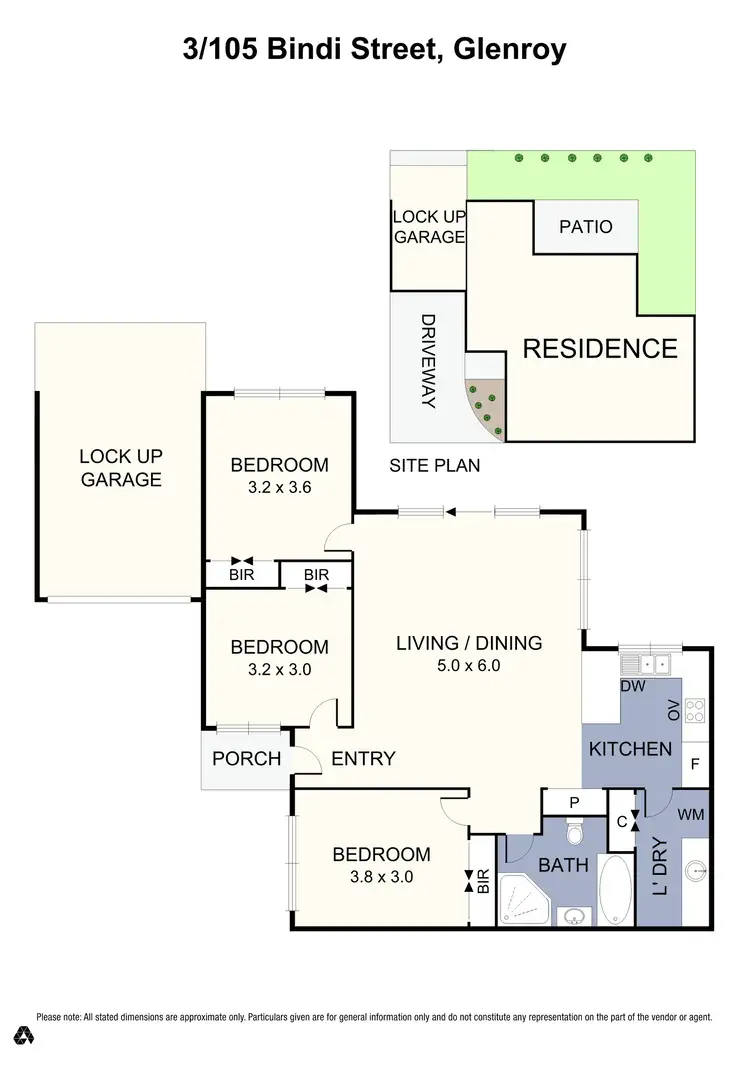 Floorplan of Homely unit listing, 3/105 Bindi Street, Glenroy VIC 3046