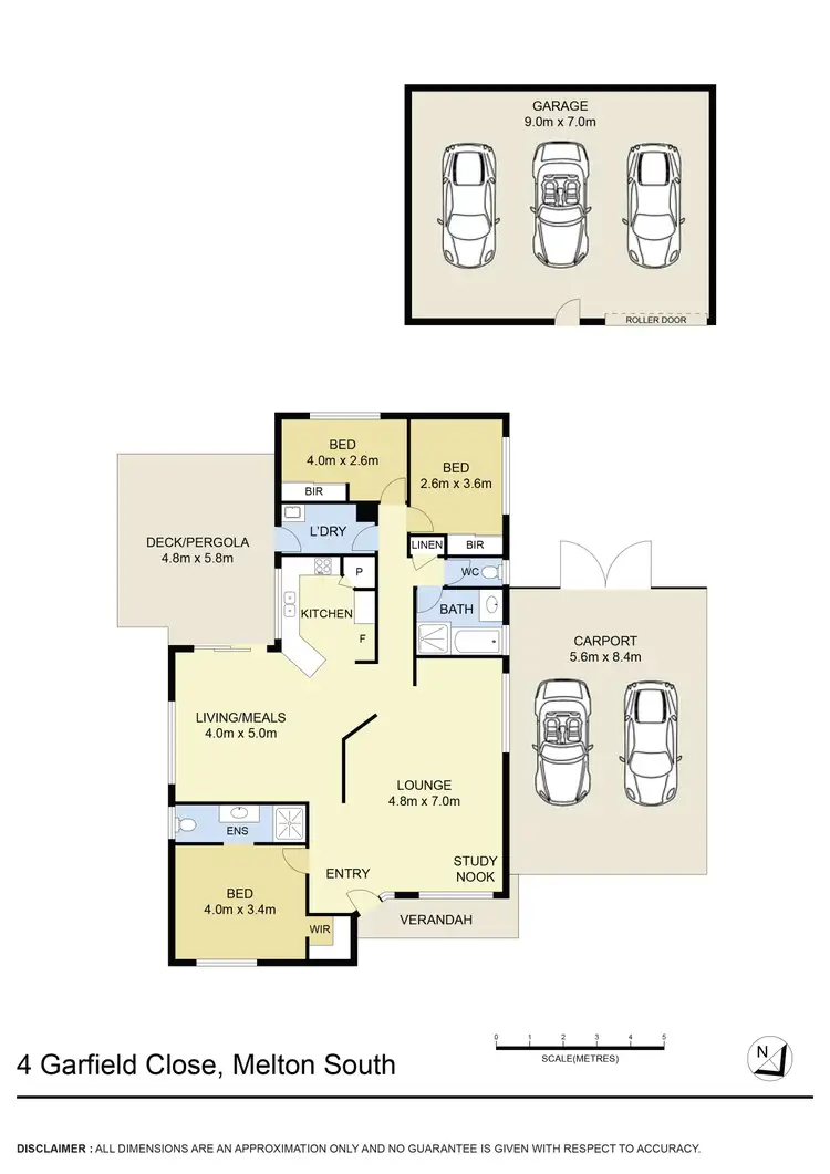 Floorplan of Homely house listing, 4 Garfield Close, Melton South VIC 3338