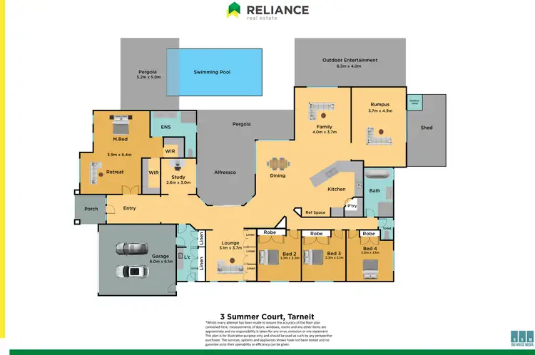 Floorplan of Homely house listing, 3 Summer Court, Tarneit VIC 3029