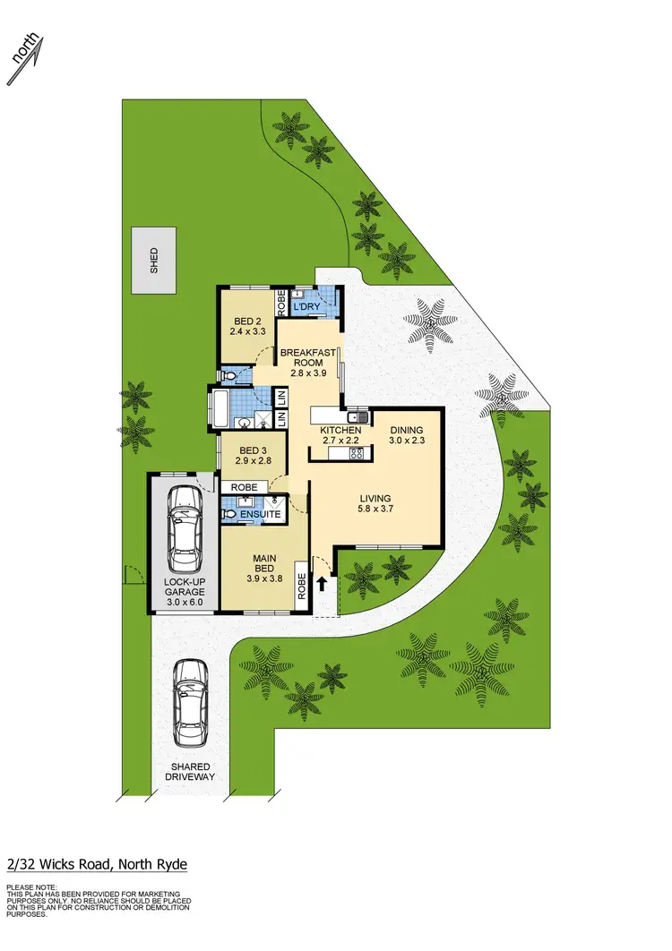 Floorplan of Homely house listing, 2/32 Wicks Road, North Ryde NSW 2113