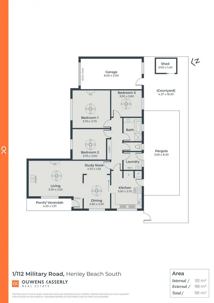 Floorplan of Homely house listing, 1/112 Military Road, Henley Beach South SA 5022