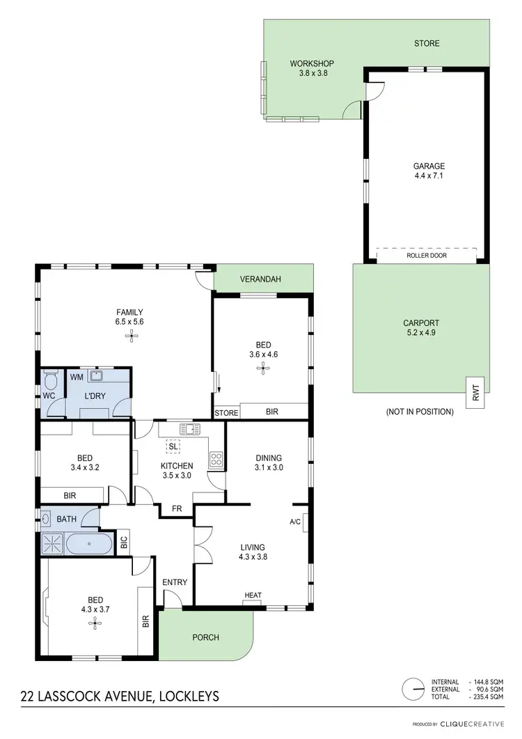 Floorplan of Homely house listing, 22 Lasscock Avenue, Lockleys SA 5032