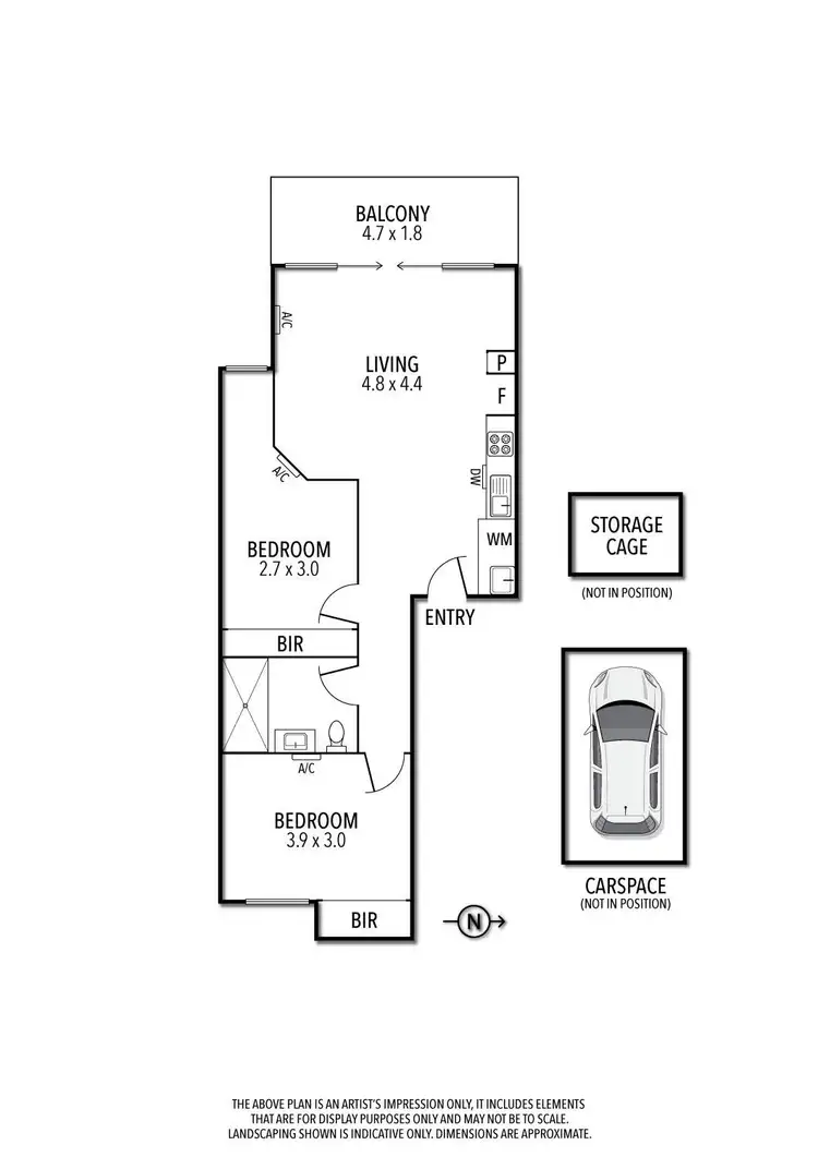 Floorplan of Homely apartment listing, 2.05/66 Station Street, Fairfield VIC 3078