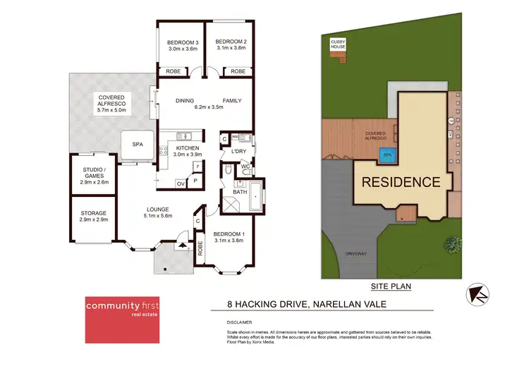 Floorplan of Homely house listing, 8 Hacking Drive, Narellan Vale NSW 2567