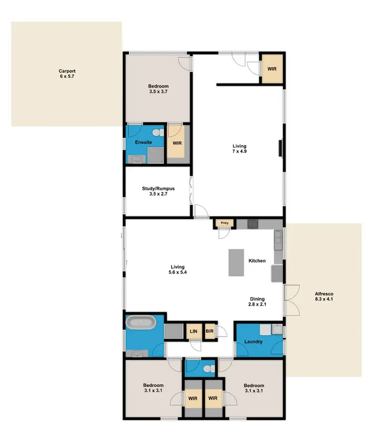 Floorplan of Homely house listing, 7 Flax Mill Close, Drouin VIC 3818