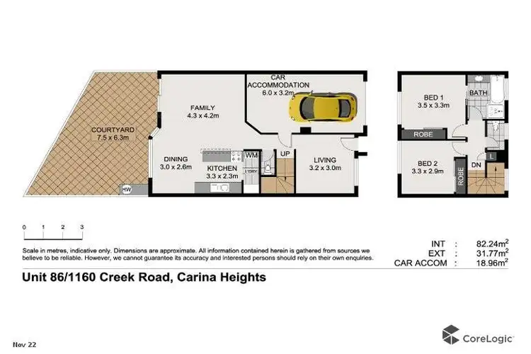 Floorplan of Homely townhouse listing, 86/1160 Creek Road, Carina Heights QLD 4152