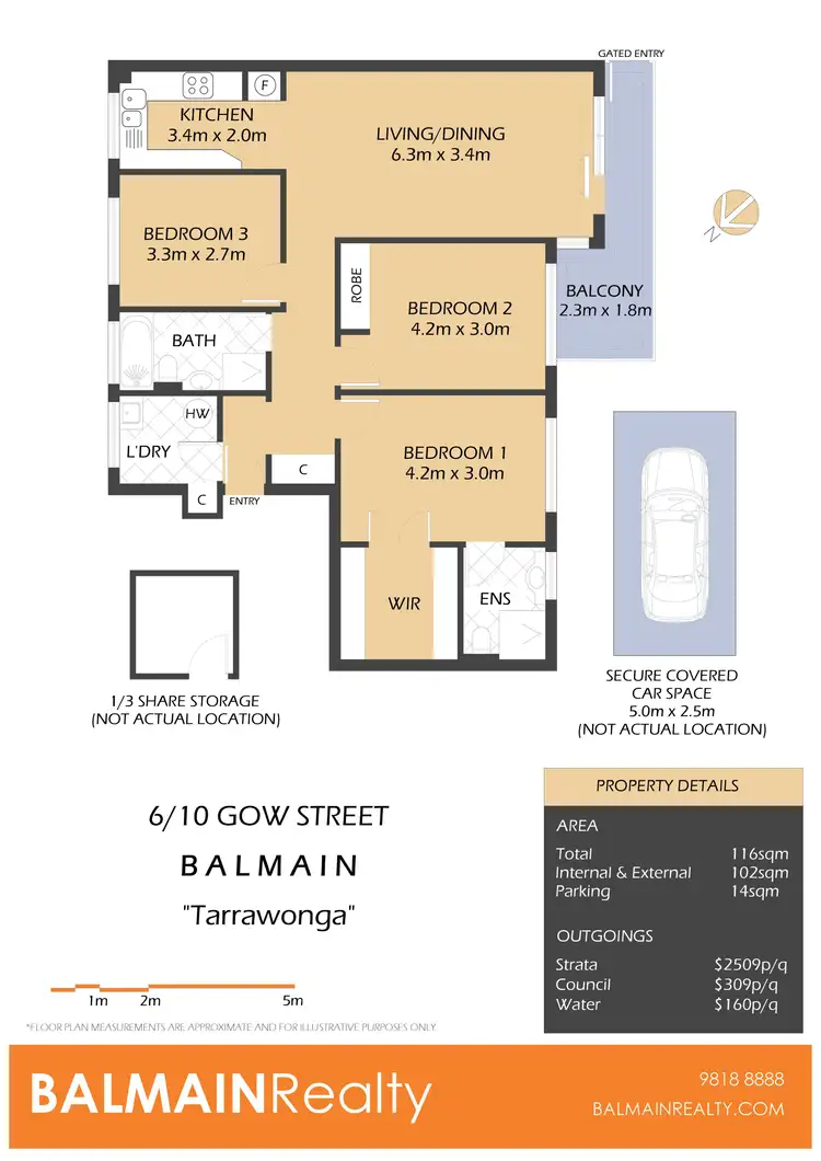 Floorplan of Homely apartment listing, 6/10 Gow Street, Balmain NSW 2041