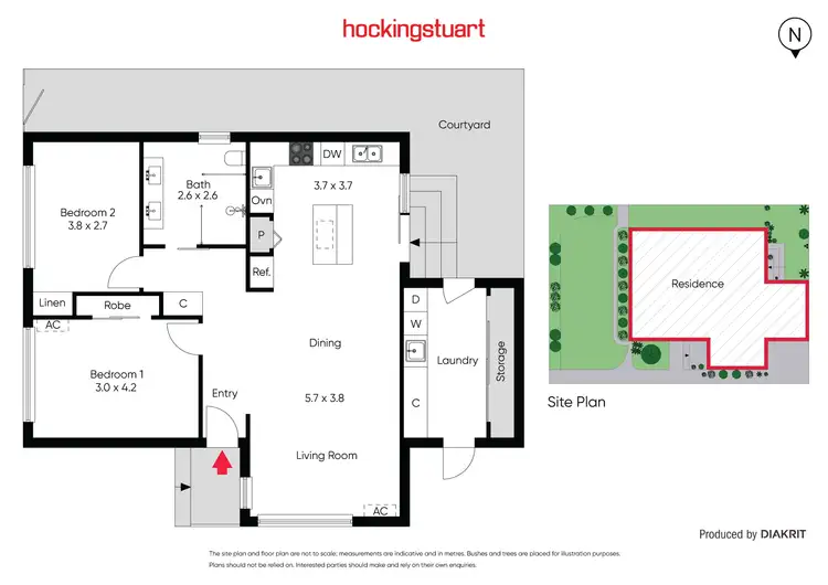 Floorplan of Homely townhouse listing, 1/18 Edgar Street, Kingsville VIC 3012