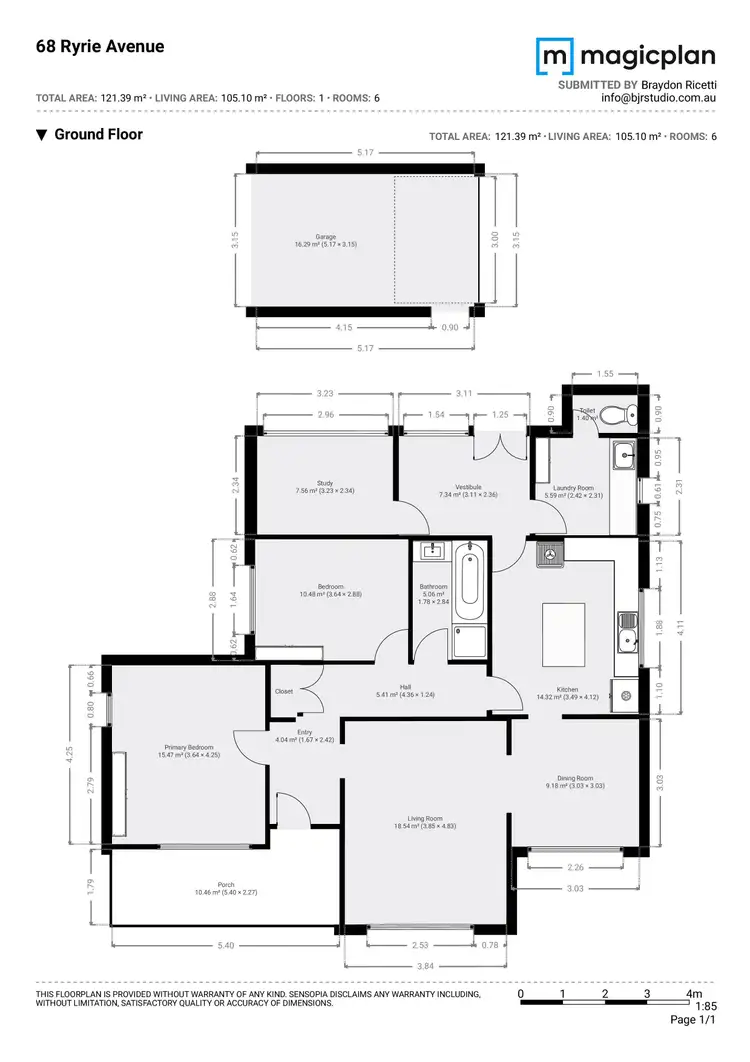 Floorplan of Homely house listing, 68 Ryrie Avenue, Como WA 6152