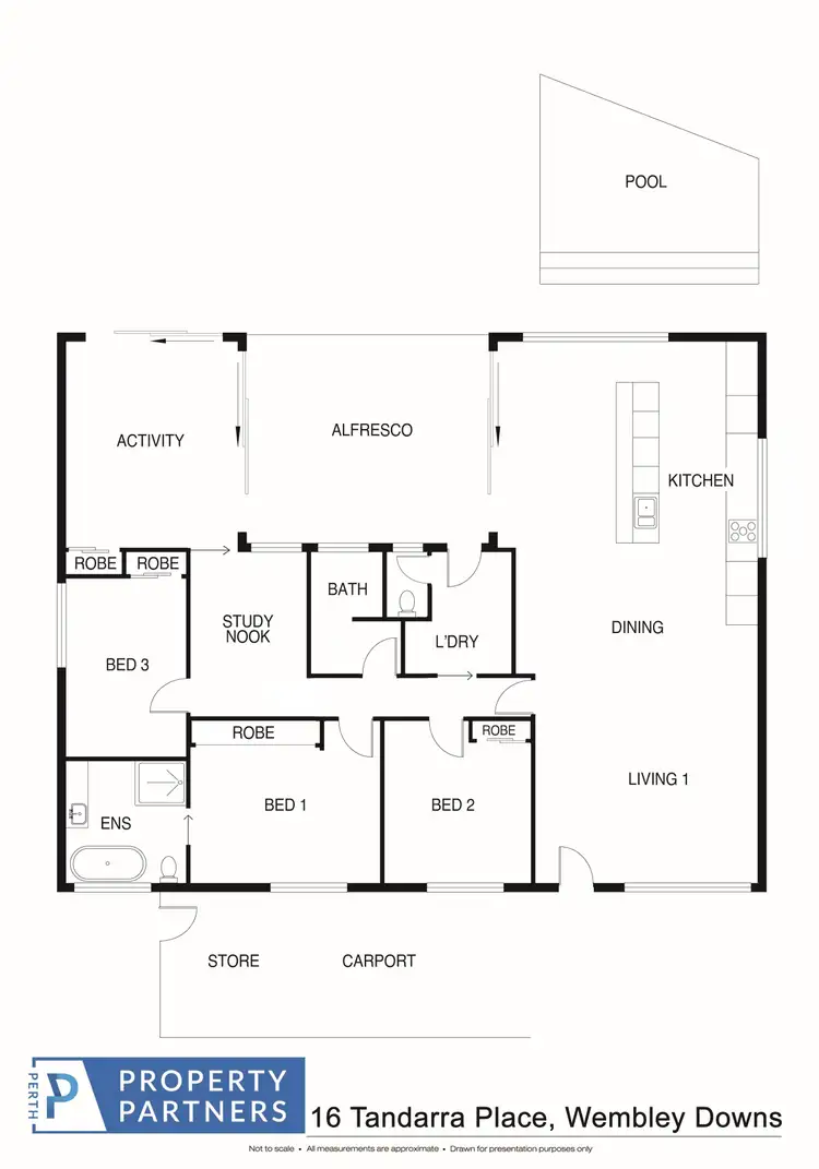 Floorplan of Homely house listing, 16 Tandarra Place, Wembley Downs WA 6019