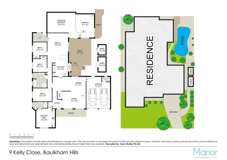 Floorplan of Homely house listing, 9 Kelly Close, Baulkham Hills NSW 2153