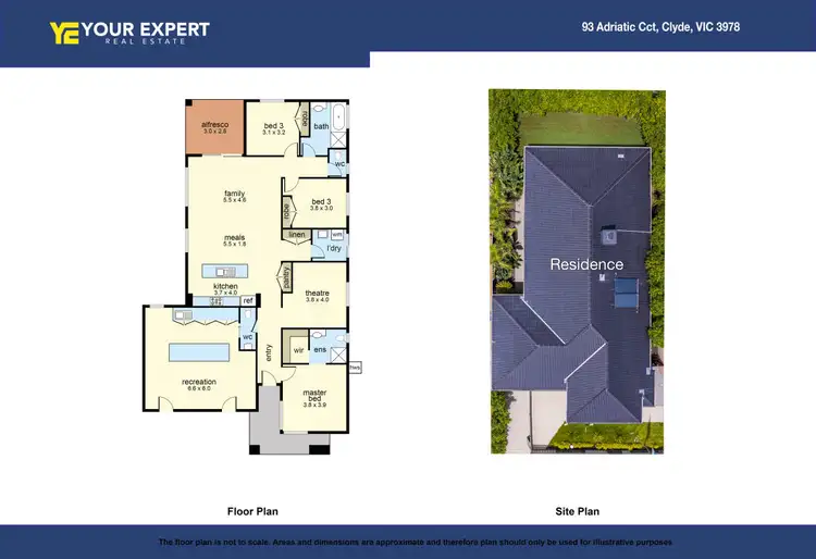 Floorplan of Homely house listing, 93 Adriatic Circuit, Clyde VIC 3978