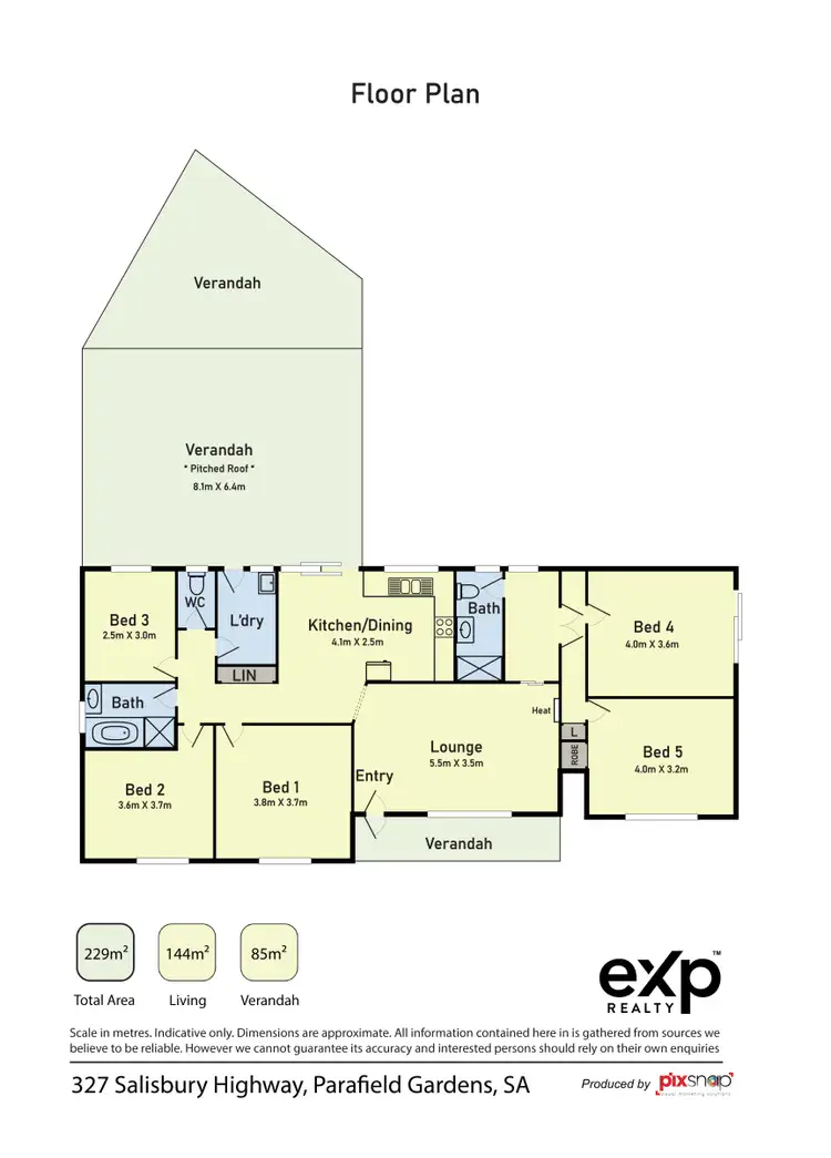 Floorplan of Homely house listing, 327 Salisbury Highway, Parafield Gardens SA 5107