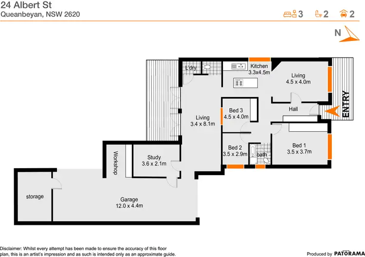 Floorplan of Homely house listing, 24 Albert Street, Queanbeyan NSW 2620