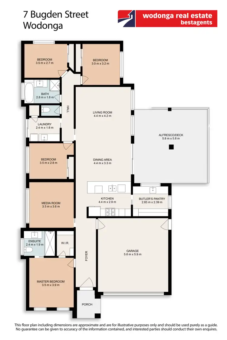Floorplan of Homely house listing, 7 Bugden Street, Wodonga VIC 3690