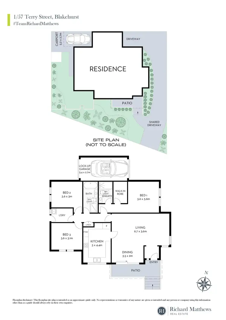 Floorplan of Homely villa listing, 1/57 Terry Street, Blakehurst NSW 2221