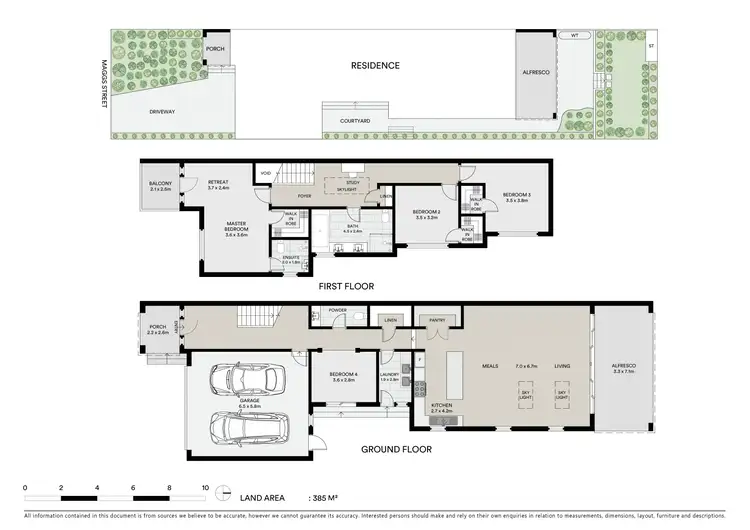 Floorplan of Homely townhouse listing, 65A Maggs Street, Doncaster East VIC 3109