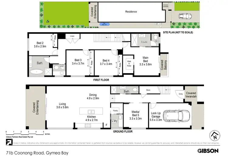 Floorplan of Homely semi-detached listing, 71B Coonong Road, Gymea Bay NSW 2227