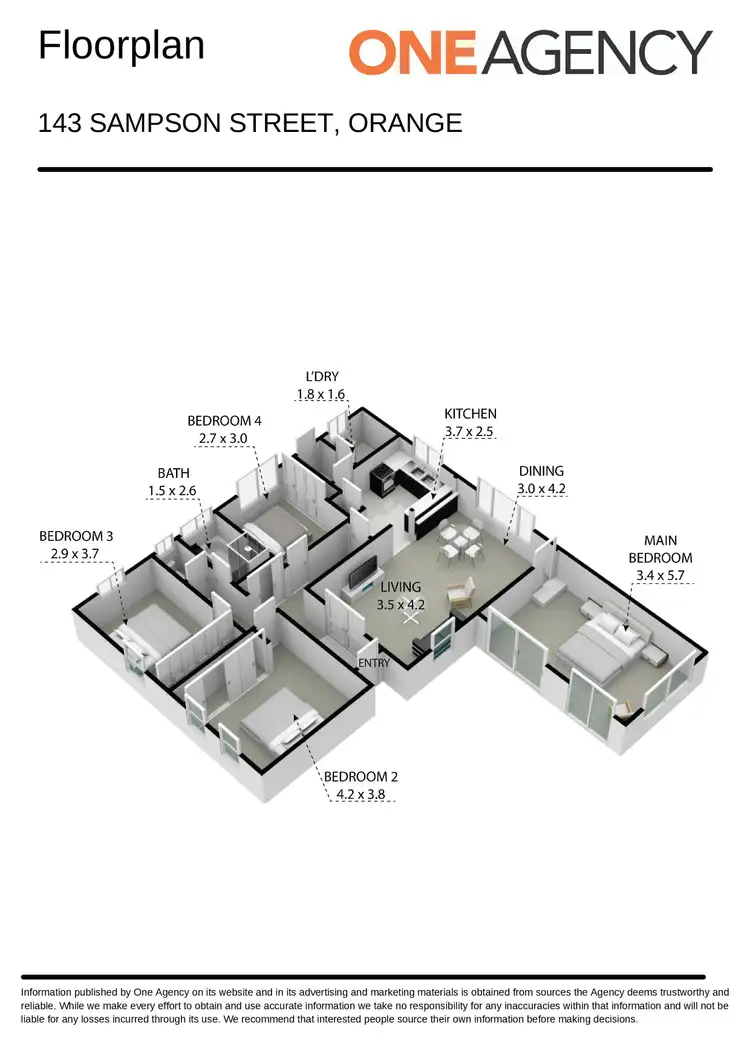 Floorplan of Homely house listing, 143 Sampson Street, Orange NSW 2800