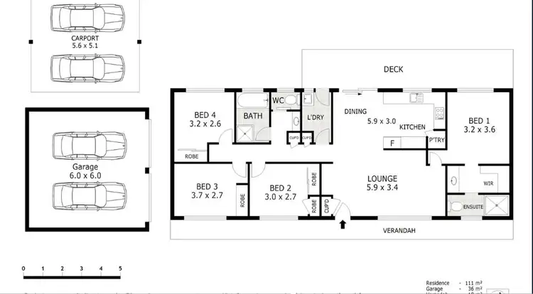 Floorplan of Homely house listing, 46 Burrawan Drive, Wauchope NSW 2446