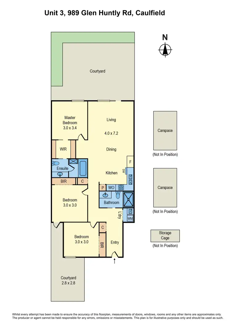 Floorplan of Homely apartment listing, 3/989 Glen Huntly Road, Caulfield VIC 3162