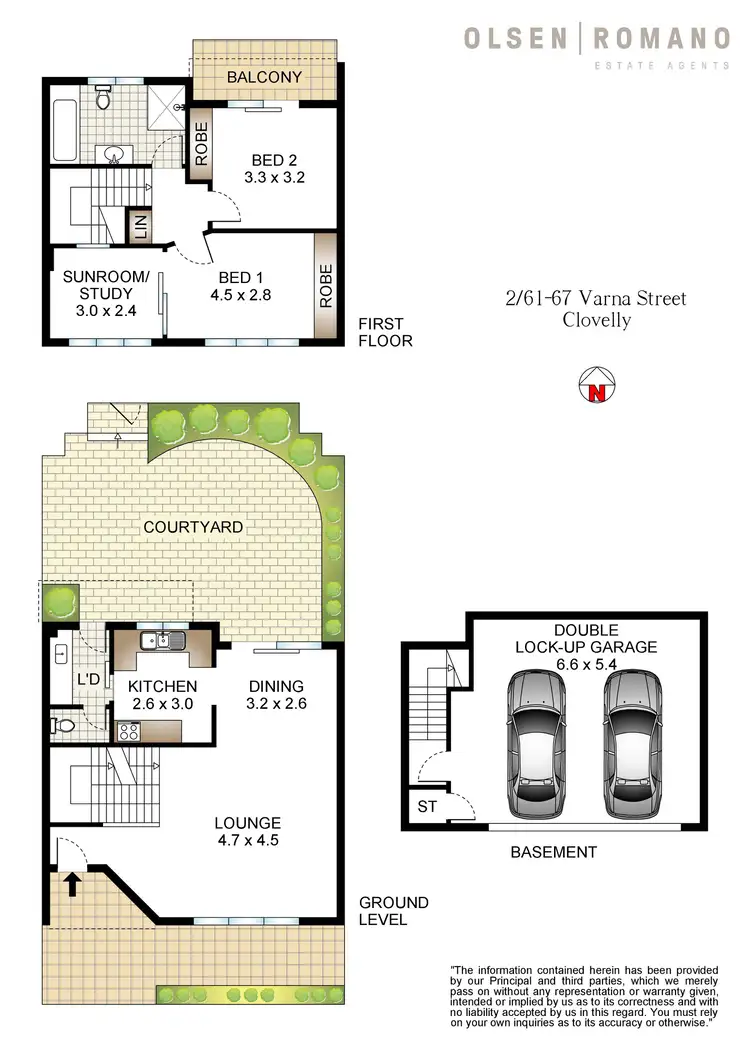 Floorplan of Homely townhouse listing, 2/61-67 Varna Street, Clovelly NSW 2031