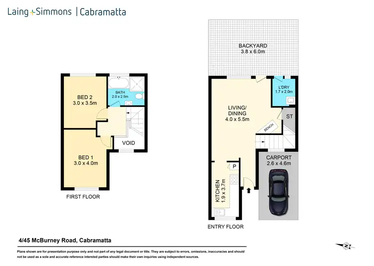 Floorplan of Homely townhouse listing, 4/45 Mcburney Road, Cabramatta NSW 2166