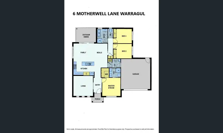 Floorplan of Homely house listing, 6 Motherwell Lane, Warragul VIC 3820