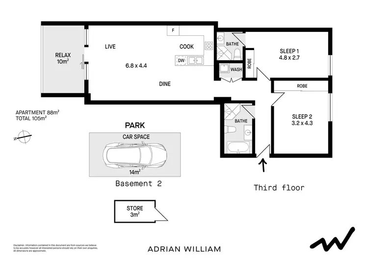 Floorplan of Homely apartment listing, 55/610-618 New Canterbury Road, Hurlstone Park NSW 2193