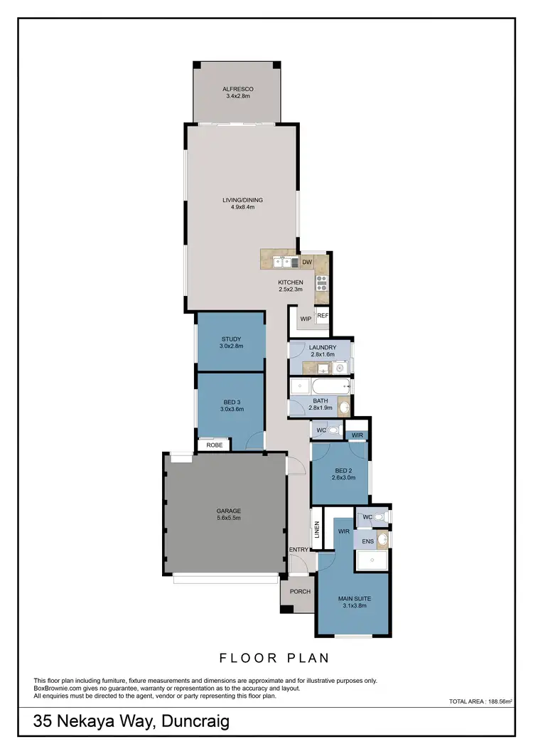 Floorplan of Homely house listing, 35 Nekaya Way, Duncraig WA 6023