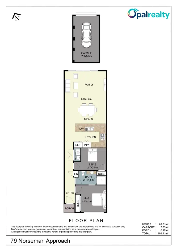 Floorplan of Homely house listing, 79 Norseman Approach, Baldivis WA 6171