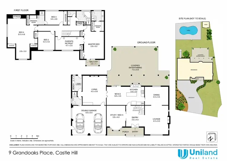 Floorplan of Homely house listing, 9 Grandoaks Place, Castle Hill NSW 2154