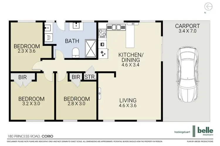 Floorplan of Homely house listing, 180 Princess Road, Corio VIC 3214