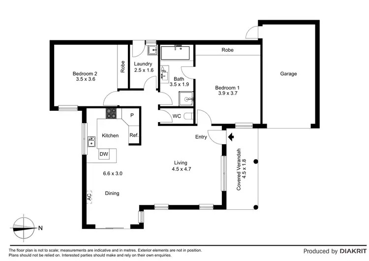 Floorplan of Homely unit listing, 3/134 Victoria Street, Hastings VIC 3915