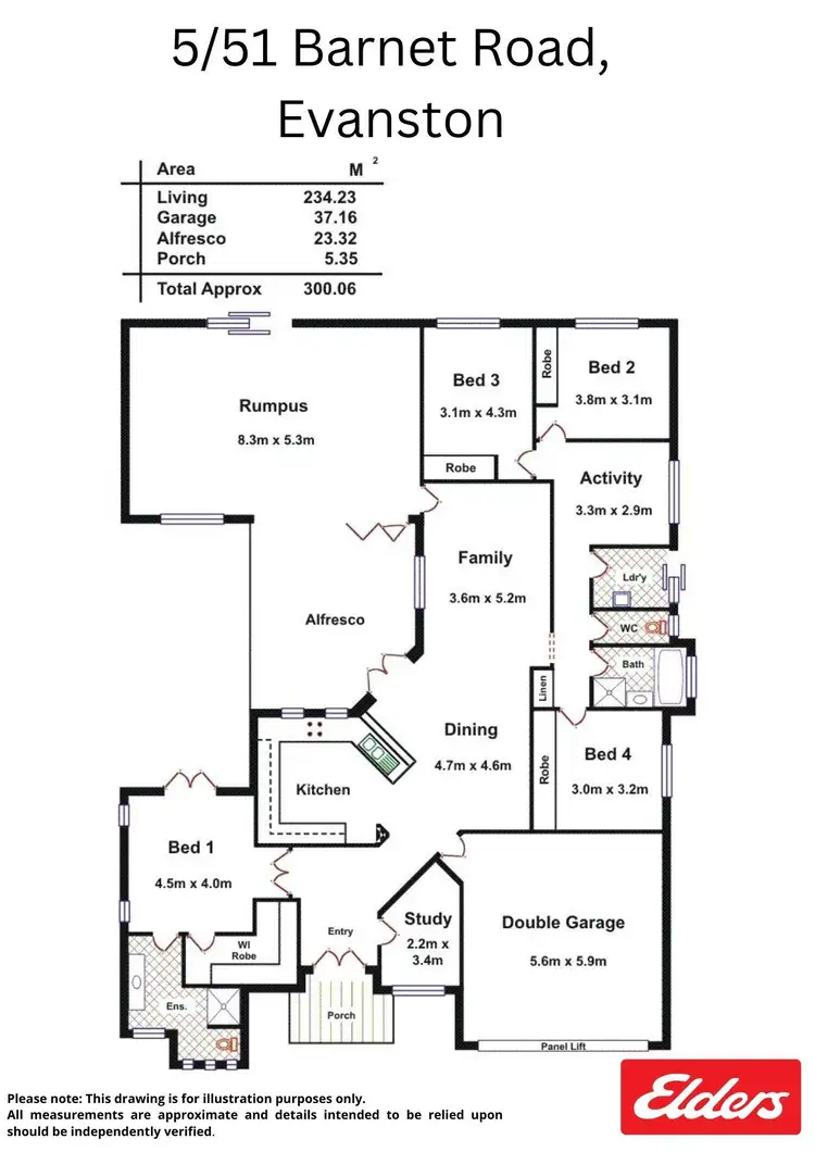Floorplan of Homely house listing, 5/51 Barnet Road, Evanston SA 5116