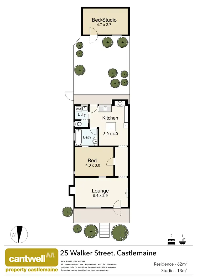Floorplan of Homely house listing, 25 Walker Street, Castlemaine VIC 3450