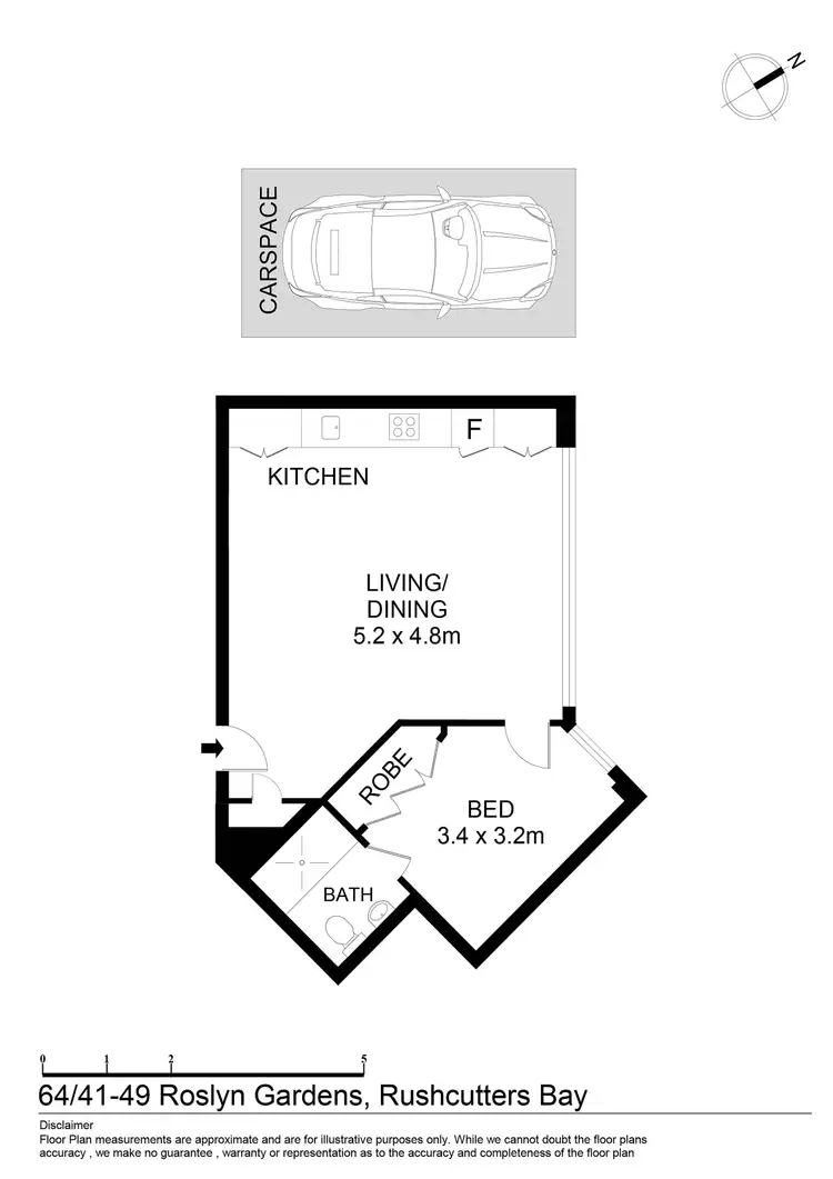 Floorplan of Homely apartment listing, 64/41-49 Roslyn Gardens, Elizabeth Bay NSW 2011