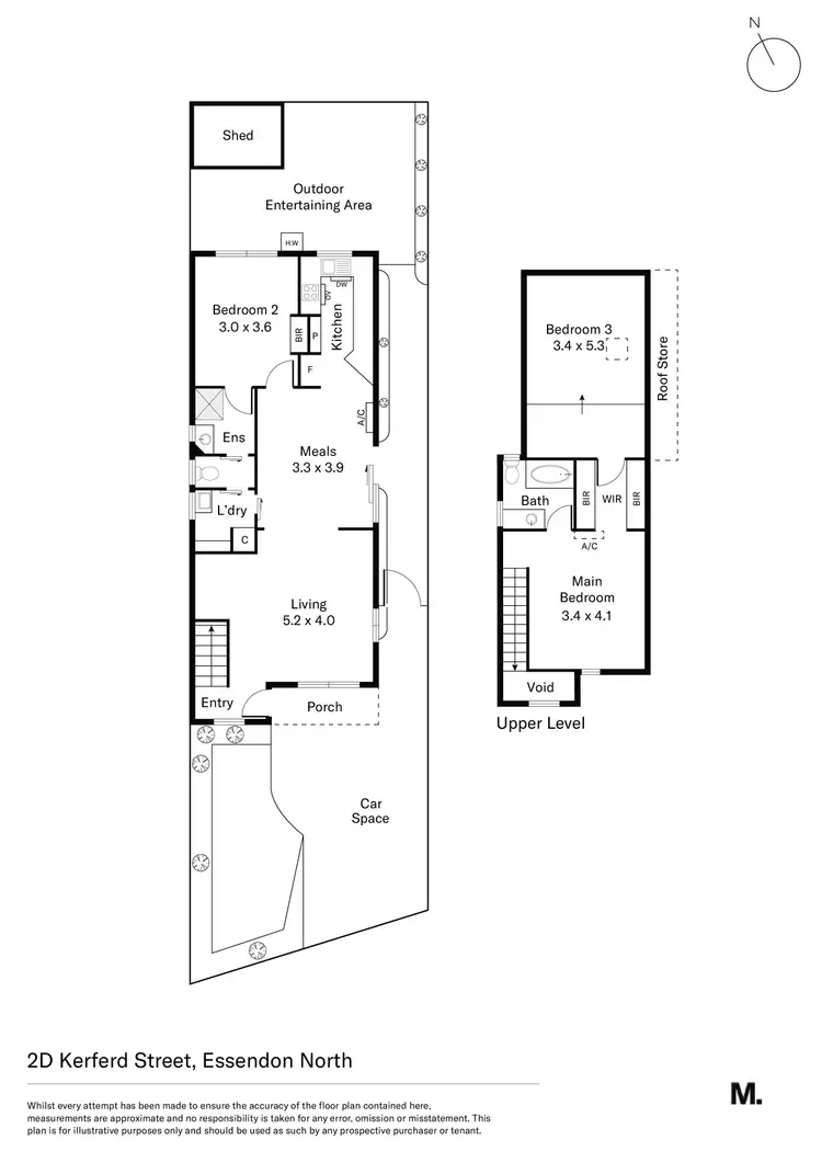 Floorplan of Homely townhouse listing, 2D Kerferd Street, Essendon North VIC 3041