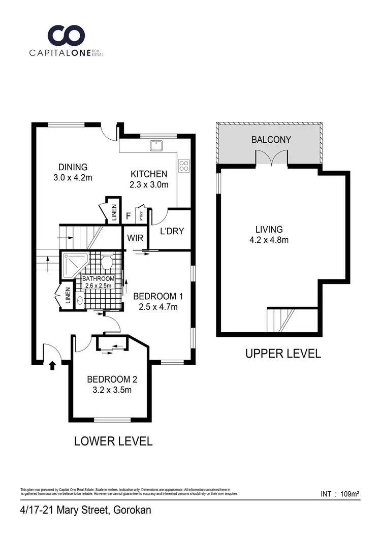 Floorplan of Homely townhouse listing, 4/17-21 Mary Street, Gorokan NSW 2263