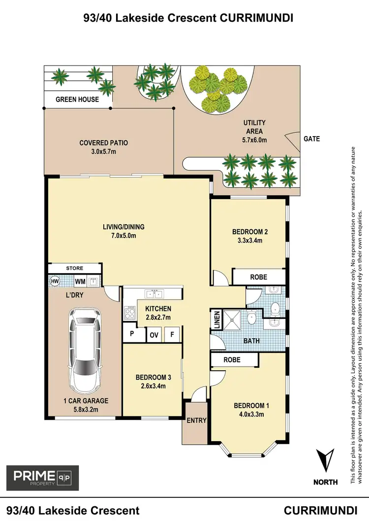 Floorplan of Homely unit listing, 93/40 Lakeside Crescent, Currimundi QLD 4551