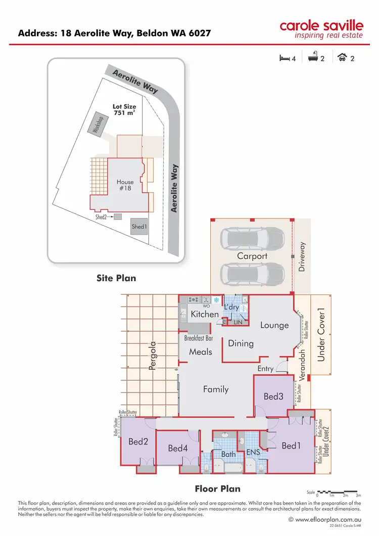 Floorplan of Homely house listing, 18 Aerolite Way, Beldon WA 6027