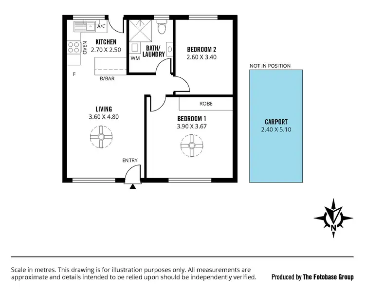 Floorplan of Homely unit listing, 9/15 Wheatland Street, Seacliff SA 5049