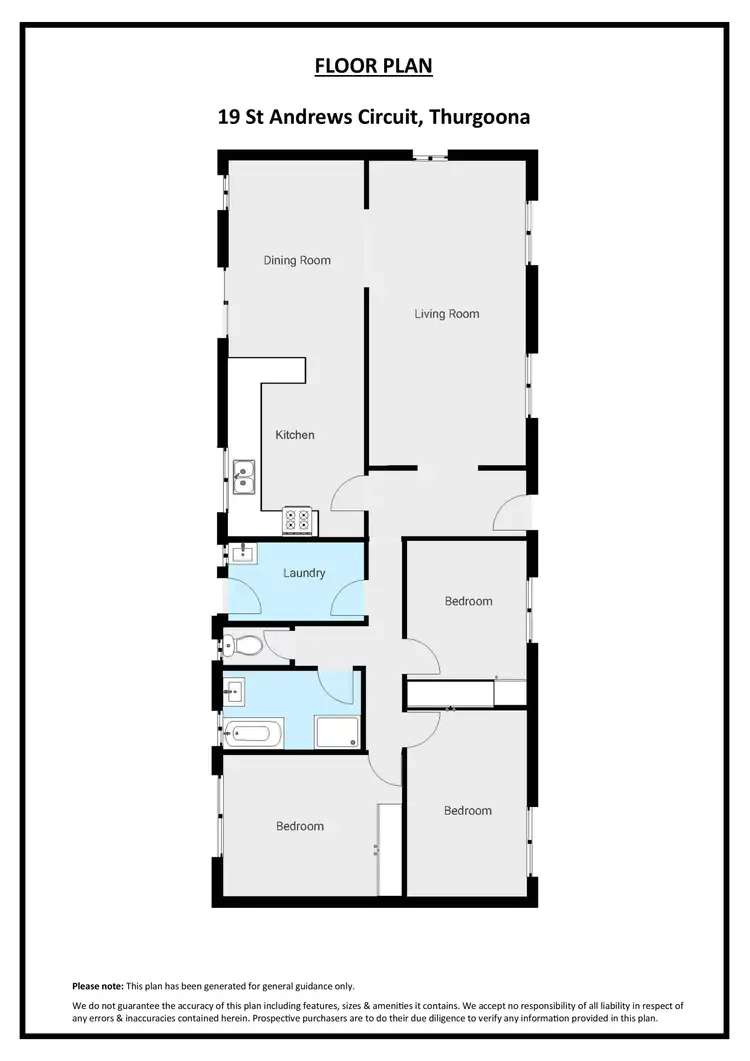 Floorplan of Homely house listing, 19 St Andrews Circuit, Thurgoona NSW 2640