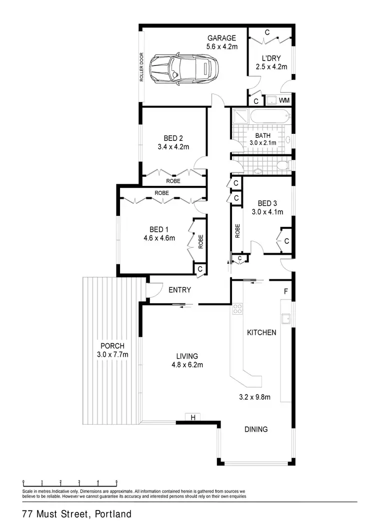 Floorplan of Homely house listing, 77 Must Street, Portland VIC 3305
