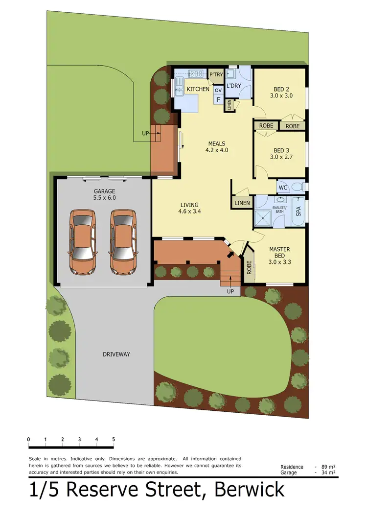 Floorplan of Homely unit listing, 1/5 Reserve Street, Berwick VIC 3806