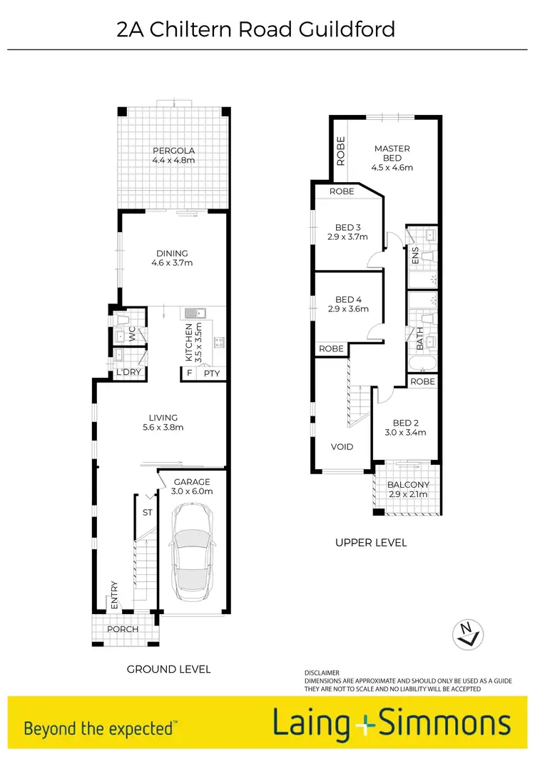 Floorplan of Homely semi-detached listing, 2A Chiltern Road, Guildford NSW 2161