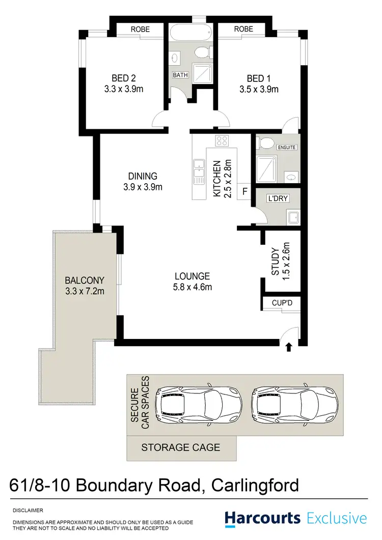 Floorplan of Homely apartment listing, 61/8-10 Boundary Road, Carlingford NSW 2118