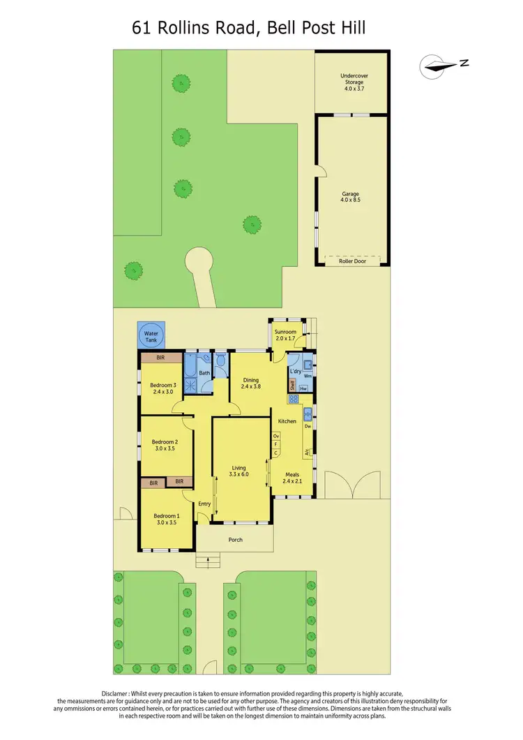 Floorplan of Homely house listing, 61 Rollins Road, Bell Post Hill VIC 3215