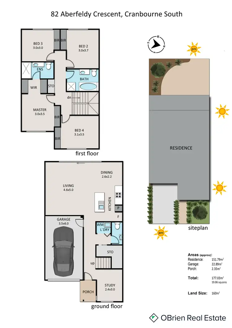 Floorplan of Homely house listing, 82 Aberfeldy Crescent, Cranbourne South VIC 3977