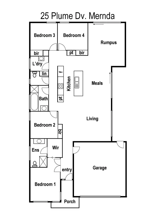 Floorplan of Homely house listing, 25 Plume Drive, Mernda VIC 3754